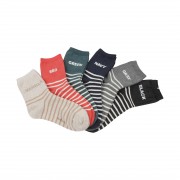 FloraKoh Women's Cotton Crew Socks 6-Pack Colors (2)